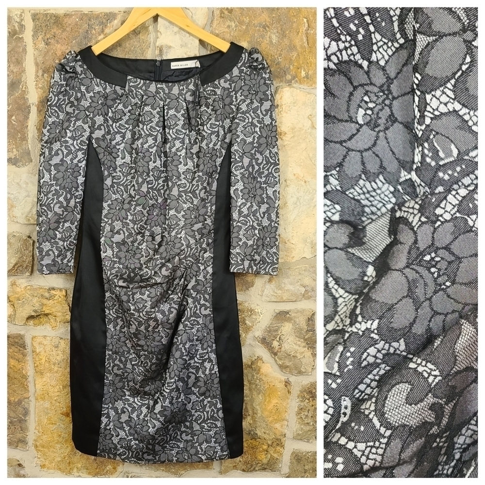 New Karen Millen 4 Lace Sheath Dress